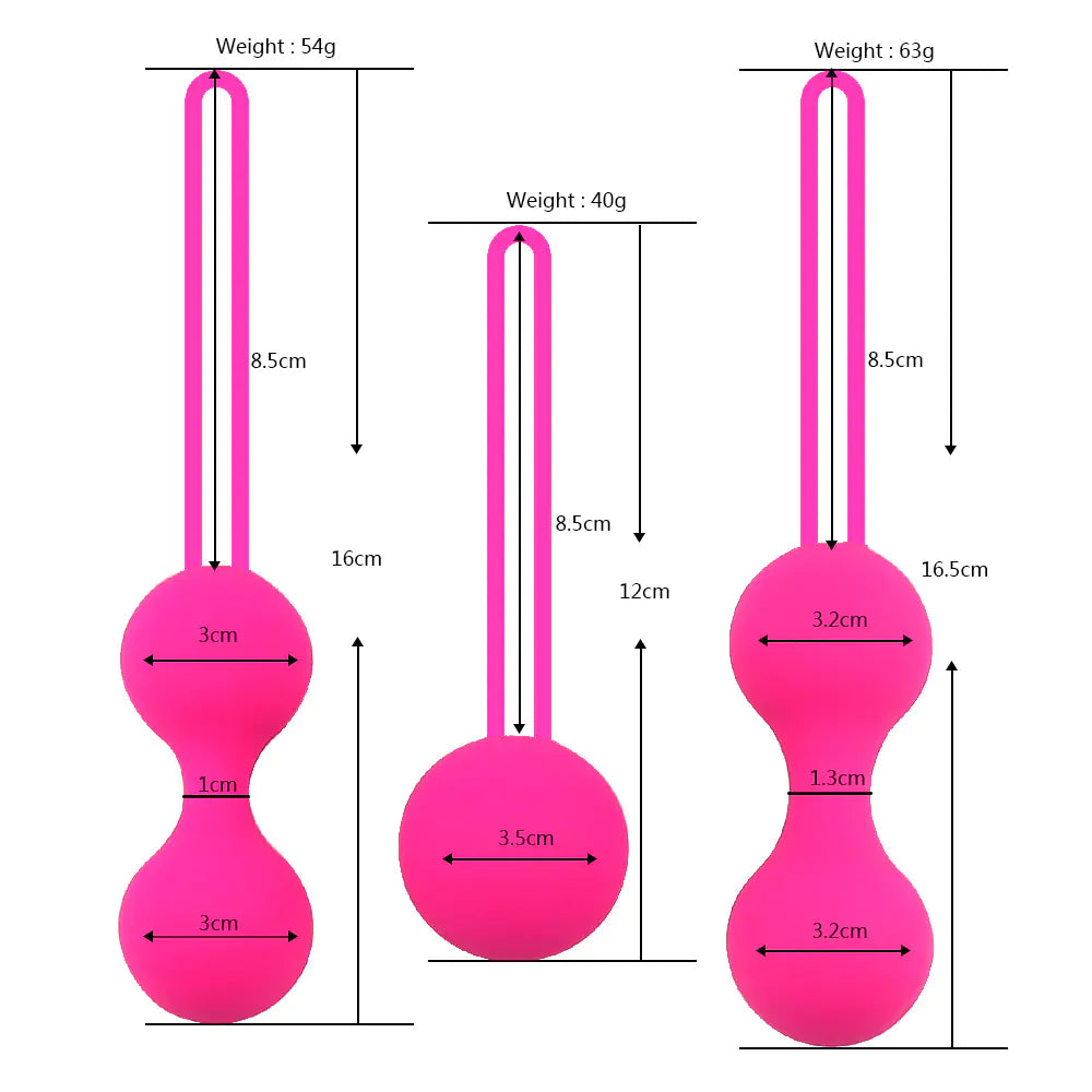 Silicone Kegel Balls Set for Women - Adult Products