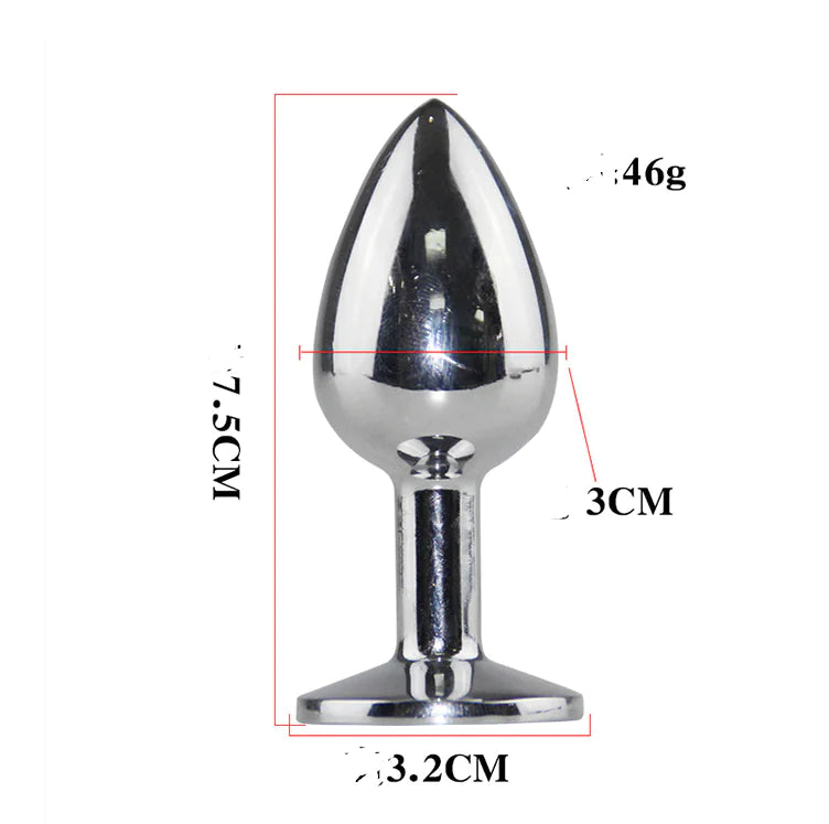 White Fox Tail Silicone Anal Plug for Backdoor Play