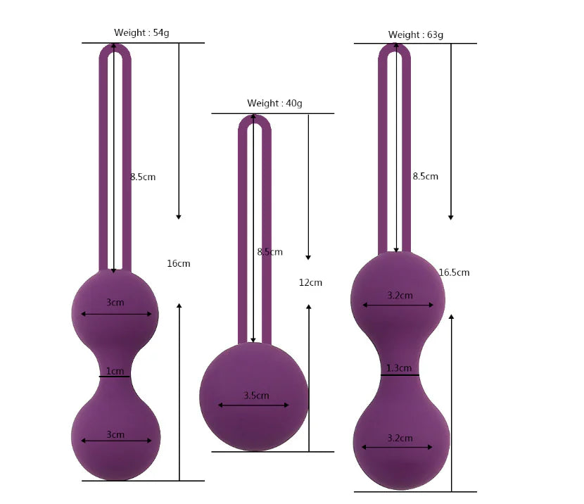 Silicone Kegel Balls Set for Women - Adult Products