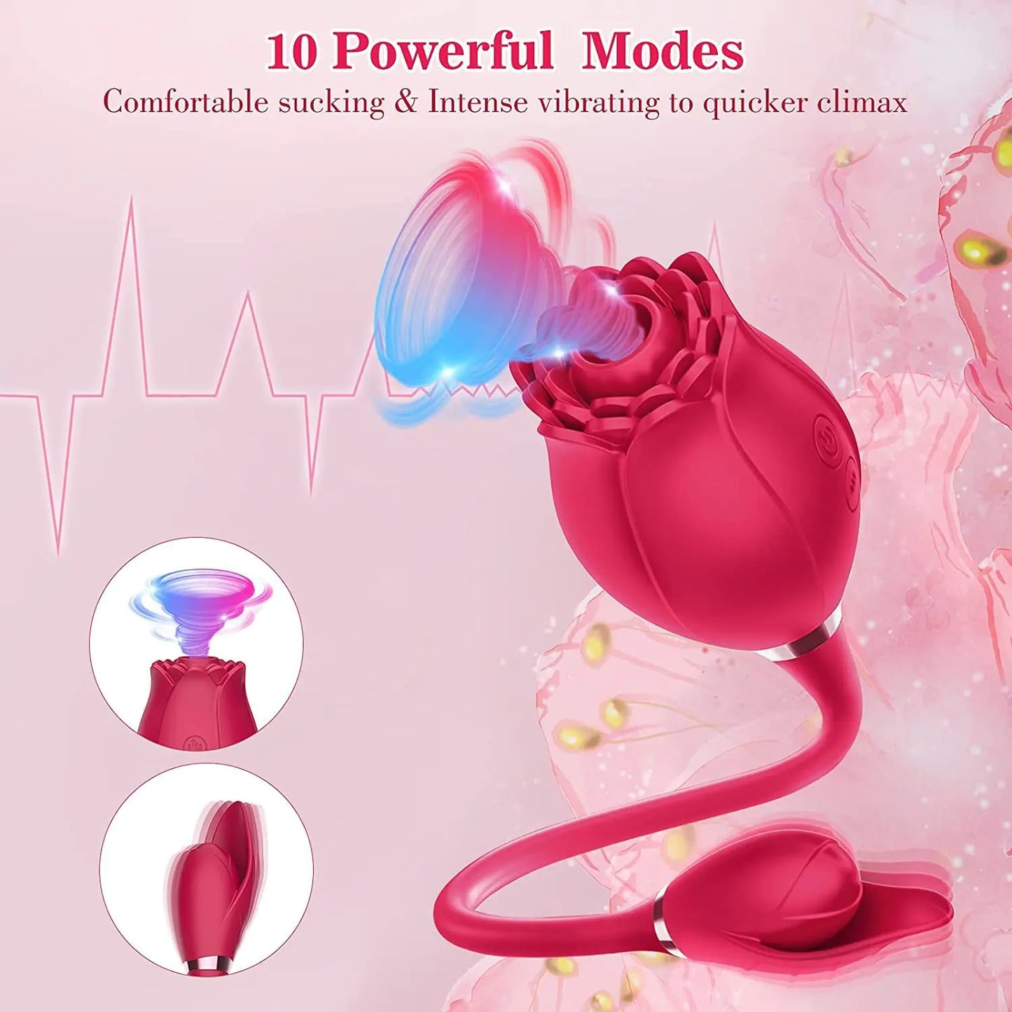 Twin Flower Bliss Vibrator - Women’s Sensation Toy